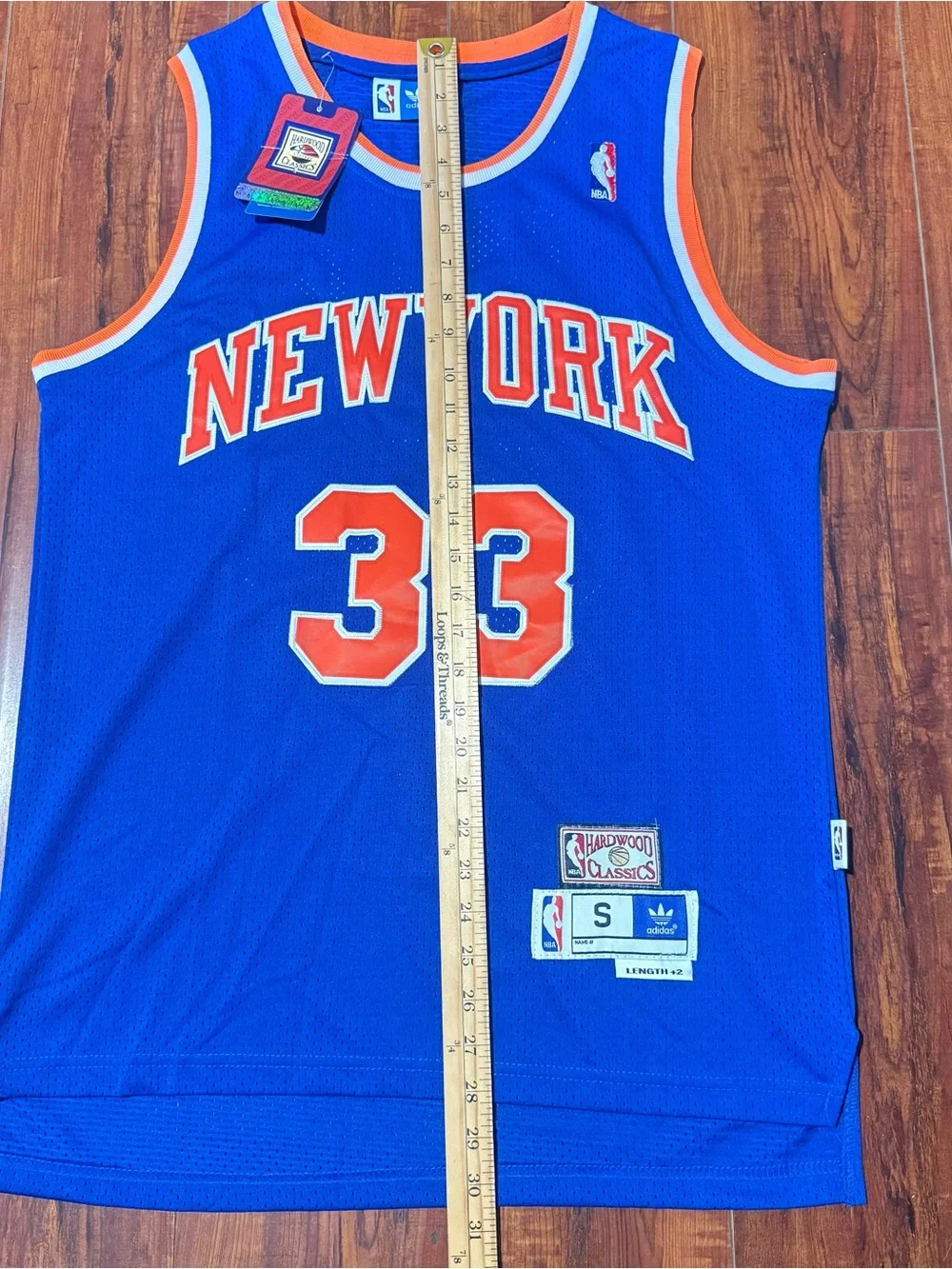 Patrick Ewing #33NY Knicks Hardwood Classics Jersey Soul SwingMan Sz M Brand New